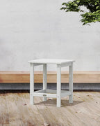 POLYWOOD Long Island 18" Side Table, White