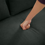 48" Small Loveseat Sofa, Mid Century Modern Love Seat Couch with Back Cushions and Plastic Legs, 2 Seater Couches for Living Room, Bedroom, Small Spaces