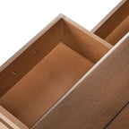 SAFAVIEH Home Collection Primrose Brown 3-Drawer Console Table