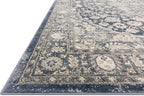 Loloi Teagan Collection TEA-01 Denim/Mist 2'-8" x 4' Accent Rug, Large, Soft Neutral Rug, High-Traffic for Living Room, Bedroom, Home Office, Dining Area
