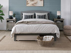 AFI, Warren Queen Platform Bed with Twin XL Trundle, Grey