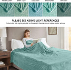 Beautyrest Heated Electric Blanket for Cold Weather, Fast Heating Heated Blanket, Auto Shut Off, Virtually Zero EMF, Multi Heat Setting, UL Certified, Aqua King (90 inx100 in)