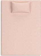 Signature Design by Ashley Full Size iKidz 7 Inch Firm Gel Memory Foam Mattress with Stretch Knit Cover & Pillow Included, Pink Coral, Fiberglass Free, Mattress in A Box