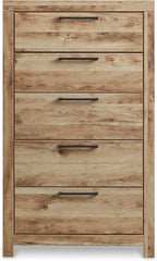 Signature Design by Ashley Hyanna Rustic 5 Drawer Chest, Rustic