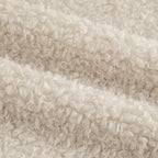 Pack of 2 Curly Teddy Wool Faux Fur Throw Pillow Covers Fuzzy Accent Soft Sherpa Pillowcases Sheepskin Fleece Decorative Cushion Case for Sofa Couch Living Room 22x22 Inch Neutral Light Beige