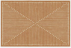 RUGGABLE x Jonathan Adler Machine Washable Modern Area Rug – Inkdrop Copper 2x3, Stain-Resistant, Non-Slip – Small Rugs for Living Room, Bedroom, Hallway, Entryway & Bathroom–with Cushioned Pad