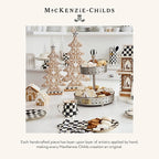 MACKENZIE-CHILDS Gingerbread Cookie Tabletop Christmas Tree, Gingerbread Christmas Decor, Large