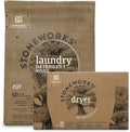 Grab Green Stoneworks Laundry Detergent Pods and Dryer Sheet Bundle, 50 Count Pods and 80 Dryer Sheets, Oak Tree Scent, Plant and Mineral Based Laundry Care Set