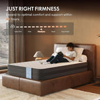 FLEXISPOT 10'' Twin XL Size Cooling Gel Memory Foam Mattress, Viscose from Bamboo, Medium Firm, 10-Year Warranty, Mattress-in-A-Box, Certi-PUR & Oeko-TEX Certified, Washable, Fire-Resistant.