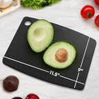 Wooden Cutting Board for Kitchen - Small Composite Wood Cutting Boards Dishwasher - Thin, BPA Free & Eco-Friendly Chopping Board (11.5 x 9 Inch, Slate Black)
