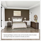 Prepac Sonoma Superior 5-Drawer Dresser for Bedroom - Spacious and Stylish Chest of Drawers, Measuring 17.75"D x 31.5"W x 44.75"H, In Espresso Finish