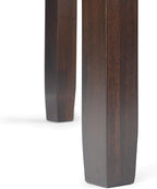 SIMPLIHOME Cosmopolitan SOLID WOOD 14 Inch Wide Rectangle Contemporary Narrow Side Table in Mahogany Brown, For the Living Room and Bedroom