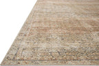 Loloi Amber Lewis Cambria Collection CBR-08 Ocean/Brick 2'-6" x 7'-6" Runner Rug Jute, Neutral, Vintage Style, Antique Tone, Living, Bedroom, Dining, Carpet