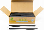 Good As Gold Compostable Heavyweight Disposable Knives - 100 Count CPLA Knives - Eco Friendly Compostable Knives Made from Cornstarch