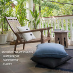 20 x 20 Outdoor Pillow Inserts Pack of 4 Patio Furniture Pillows Cushion Waterproof Square Throw Pillow Inserts Decorative Couch Pillow Inserts White Sofa Sham Cushion Stuffer