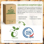 Biodegradable Coconut Straws Set 200 - Disposable, Plastic Free, Ecofriendly Coco Fiber Drinking Straws Bulk for Cold and Hot Beverages, Cocktail and Restaurant