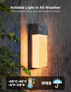 Govee Outdoor Wall Light, 1500LM Smart RGBIC Porch Lights Outdoor with 45 Scene Modes, IP65 Waterproof for Outdoor Decor, DIY, Wall Sconce Works with Alexa, Google Assistant and Matter, 1 Pack
