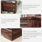 ACCOHOHO Farmhouse 5 Drawers Dresser Chests for Bedroom,46" Tall Wood Rustic Chest of Drawers with Wide Metal Handle,Natural Texture,Drawer Organizer for Bedroom,Living Room,Hallway and Entryway,Brown