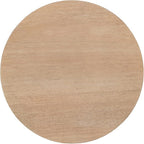 Kate and Laurel Foxford Modern Tiered Round Drink Table, 12 x 12 x 30, Light Natural, Transitional Two-Tier Circle Plant Stand for Use as Living Room Pedestal Table or Small Bedroom Nightstand