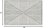 RUGGABLE x Jonathan Adler Machine Washable Modern Area Rug– Inkdrop Black & Ivory 2x3, Stain-Resistant, Non-Slip – Small Rugs for Living Room, Bedroom, Hallway, Entryway & Bathroom–with Cushioned Pad