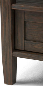 SIMPLIHOME Warm Shaker SOLID WOOD 20 inch Wide Rectangle Transitional End Side Table in Farmhouse Brown for the Living Room and Bedroom