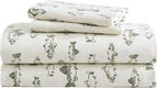 Eddie Bauer - Twin Sheets, Cotton Flannel Bedding Set, Brushed For Extra Softness, Cozy Home Decor (School of Fish, Twin)