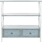 Safavieh American Homes Collection Chandra Pale Blue and White Smoke Console Table