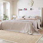 Allewie Queen Size Platform Bed Frame with USB Charging Station and Storage Shelf/Upholstered Velvet Wingback Headboard/Wooden Slats Support/No Box Spring Needed/Easy Assembly, White