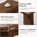 Tribesigns Wooden Dining Bench, 47-Inch Long Kitchen Bench with Sturdy Frame for Dining Room, Entryway, Living Room, Hallway, Easy Assembly (Walnut)