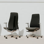 Haworth Fern Ergonomic Office Chair – Stylish and Innovative Desk Chair with Digital Knit Finish - with Lumbar Support (Heathered Grey)