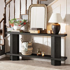 Tribesigns 71-Inch Long Console Table for Entryway, Wooden Sofa Table Behind Couch, for Living Room, Hallway, Foyer, Black