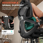 CAPOT Ergonomic Mesh Office Chair, Adjustable Lumbar High Back Desk Chair 400lbs, 4D Flip-up Arms, 3-Level Tilt Backrest, 3D Headrest, PU Wheels, Swivel Rolling Computer Seating for Long Desk Work
