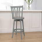 Hillsdale Furniture Savana Wood Bar Height Stool, 30" high, Blue Wire Brush