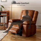 PU Leather Electric Power Lift Chair, Recliner Massage Chair with Remote Control and Side Pocket for Elderly, Power Lift Recliner Sofa with Heat and Massage for Living Room, Bedroom, Black