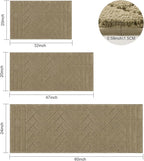 Tindbea Dog Mat for Muddy Paws,Absorbs Moisture Dirt Non-Slip Washable Mud Mat for Dogs,Soft Rubber Backing Front Inside Pet Rug for Entryway, Mud Dog Paws, Patio(20"x48",Light Taupe)