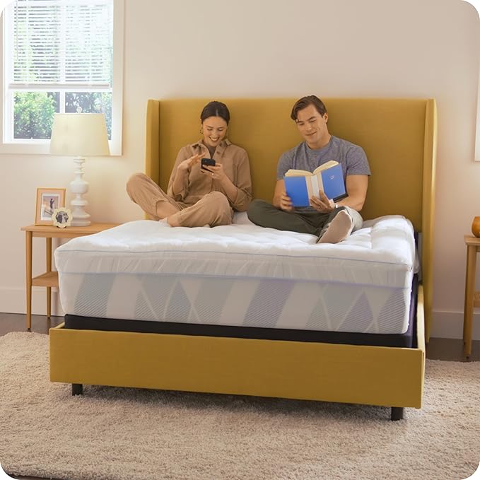 Sealy Dreamlife 3” Gel Memory Foam King Mattress Topper with 1” Quilted Cooling Cover, SealyComfort Gel Foam, SealyCool Poly Blend Cover