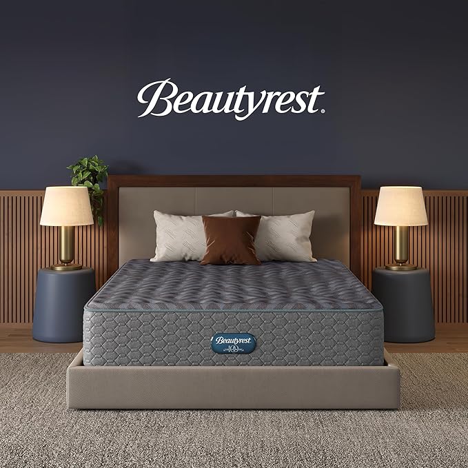Beautyrest Days End Plush 14" Mattress - Twin - Cooling Tech, Supportive Durable Pocketed Coils, Pressure Relief, Motion Separation; 100 Night Sleep Trial and 10 Year Warranty