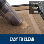 OLANLY Front Door Mat Indoor Outdoor Entrance, Waterproof All-Season, All-Weather Doormat, Sturdy Natural Rubber, Fade Resistant, Low Profile, Easy Clean Patio Porch Entryway Mat, 71x47, Light Brown