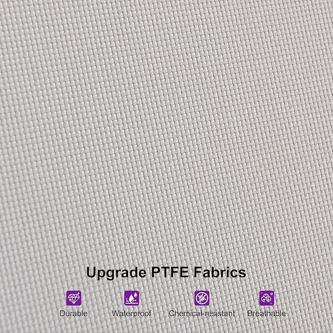 PURPLE LEAF Patio Chaise Lounge Chair Set of 2 Outdoor Lounge Chair with Arm All Weather Adjustable Lounger for Beach Pool Lawn Garden Sunbathing Recliner Beige