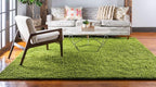 Unique Loom Solid Shag Collection Area Rug (8' Square, Grass Green)