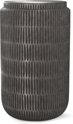SIMPLIHOME Juno Metal Side Table in Graphite, 14.6 x 14.6 x 21.5 inches, Cast Aluminum Round Top for Living Room, Bedroom, Entryway, Assembled