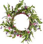 VEVOR Spring Wreath for Front Door 22 Inch - Large Artificial Flower Wreath with Daisy & Lavender, Year-Round All Season Outdoor Indoor Door Decor