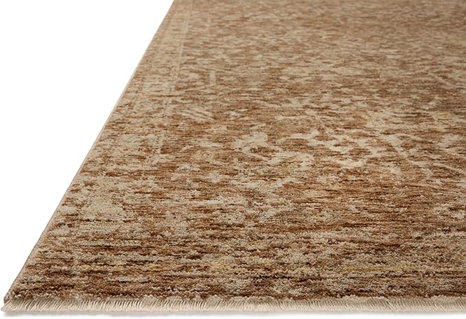 Loloi Magnolia Home by Joanna Gaines Junie Collection JUE-01 Clay/Natural 2'-7" x 10'-0", .38 Pile Height, Runner Rug