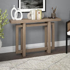 Henn&Hart 44'' Wooden Rectangular Console Table Entryway Table, Sofa Table for Entryway, Living Room, Couch, Hallway, or Office, Antiqued Gray Oak