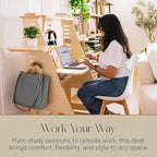 ModDesk Adjustable Desk, Standing Desk, Natural