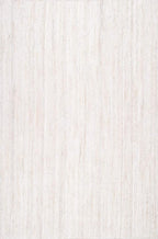 nuLOOM 12x15 Rigo Jute Hand Woven Area Rug, Off White, Solid Farmhouse Design, Natural Fiber, For Bedroom, Living Room, Dining Room, Hallway, Office, Kitchen, Entryway