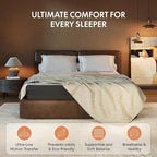 FLEXISPOT 10'' Twin XL Size Cooling Gel Memory Foam Mattress, Viscose from Bamboo, Medium Firm, 10-Year Warranty, Mattress-in-A-Box, Certi-PUR & Oeko-TEX Certified, Washable, Fire-Resistant.