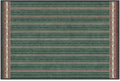 RUGGABLE x Morris & Co Machine Washable Area Rug – Fruit Stripe Spruce Green 2x3, Stain-Resistant, Non-Slip – Small Rugs for Living Room, Bedroom, Hallway, Entryway & Bathroom–with Cushioned Pad