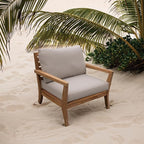 Tommy Bahama Deep Seating Lounge Cushion, 24" X 24" X 4", Bamboo Bay Sand