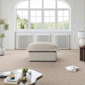Cloud Sectional Sofa, Down Fill Cloud Couch, Convertible Modular Couch with Washable Cover, Movable Ottoman, Sectional Couches for Living Room, Bedroom, Small Apartments, Linen, Light Gray